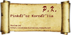 Pinkász Kornélia névjegykártya