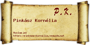 Pinkász Kornélia névjegykártya